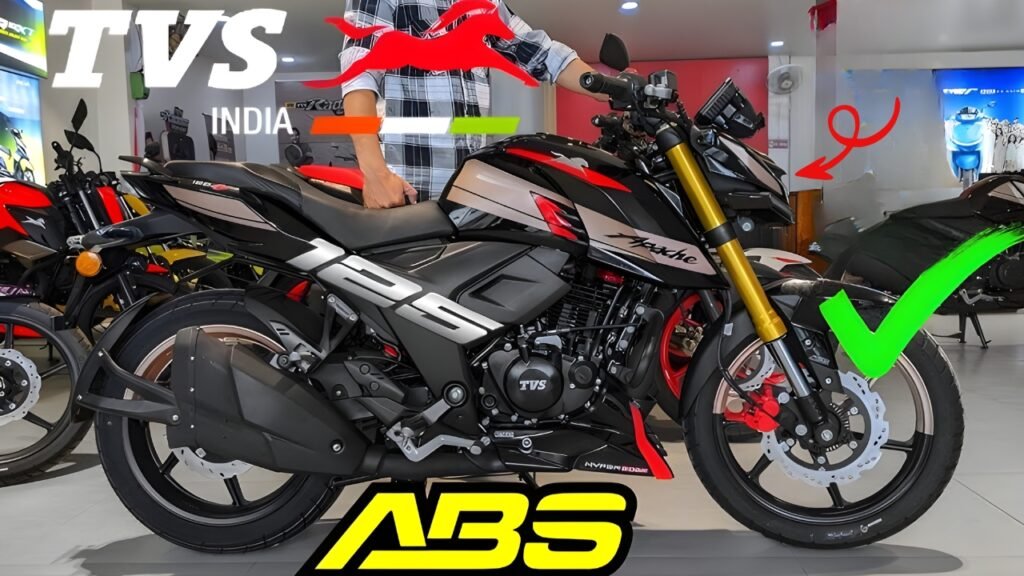 TVS Apache 125 – Sporty design motorcycle with strong engine at price of ₹75,000